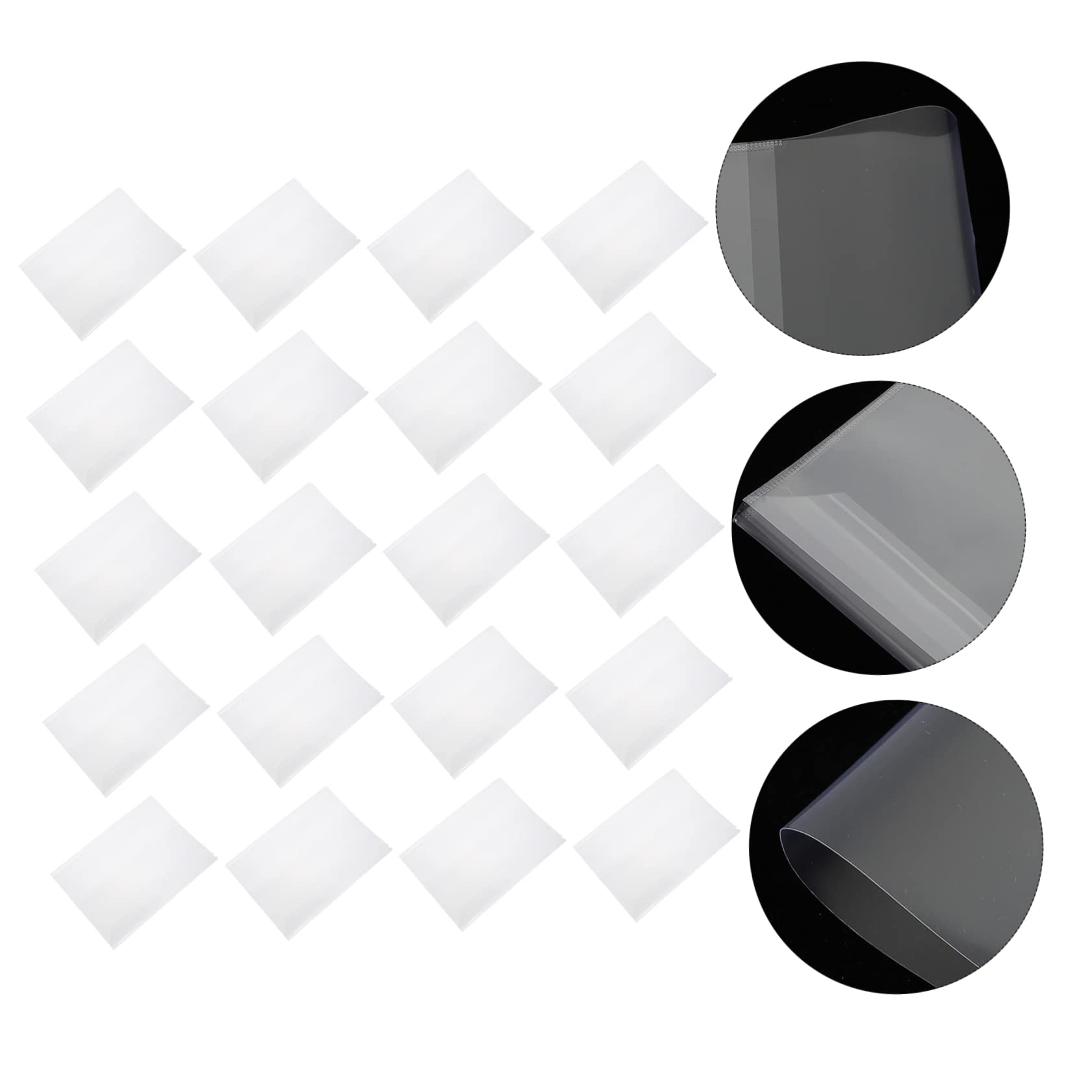 SHINEOFI 50pezzi Copertina Trasparente Per Libri Pz Protezione e Riutilizzabile Adatta Per Libri Di Testo e Quaderni Design Pvc Per Studenti