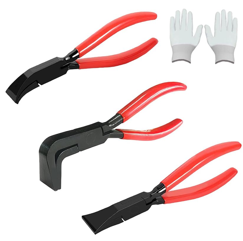 Alicates Plegadores de Chapa con Mordazas de 2,2cm y 2,5cm para Doblar Metal sin Esfuerzo