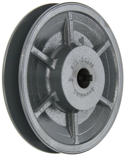 Browning 1VP50X5/8 Variable Pitch Sheave, 1 Groove, Finished Bore, Cast Iron Sheave, for 3L, 4L or A, 5L or B Section Belt