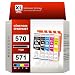 Produktbild ANKINK Kompatibel Tintenpatrone Druckerpatronen als Ersatz für PGI 570XL CLI 571XL für Canon Patrone 570 571 XL für TS5050 TS5055 MG5700 MG5750 TS5053 TS6050 MG5751 MG5752 MG5753 PGBK BK C M Y 5 Pack