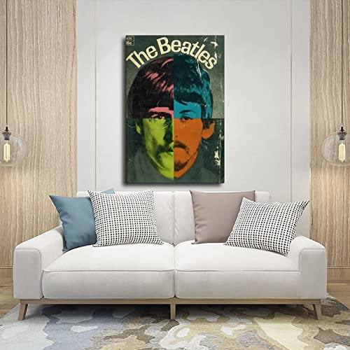Poster The Beatles HD 4 sur toile – Décoration murale – Pour salon, chambre à coucher – Cadre : 40 x 60 cm - Les Beatles, Paul McCartney, John Lennon, RIngo Starr, George Harrison Poster The Beatles HD 4 sur toile - Décoration murale - Pour salon, chambre à coucher - Cadre : 40 x 60 cm – Image 6