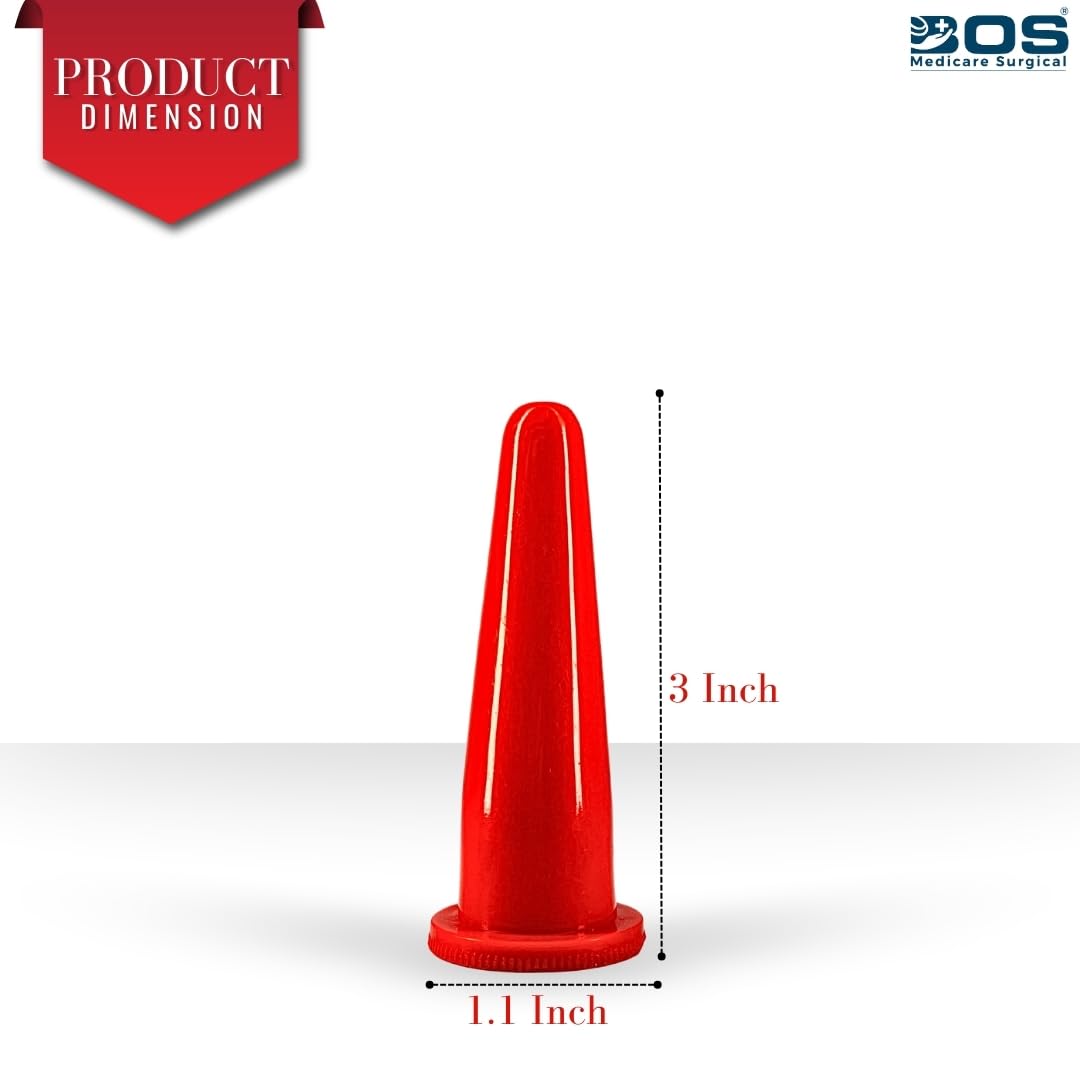 Bos Medicare Anal Dilator Rectal PVC/Medical device/Similar from Speculum designed/Relax the internal/externala Anal Sphincter (Red - Small) Bos Medicare Anal Dilator Rectal PVC/Medical device/Similar from Speculum designed/Relax the internal/externala Anal Sphincter (Red - Small)