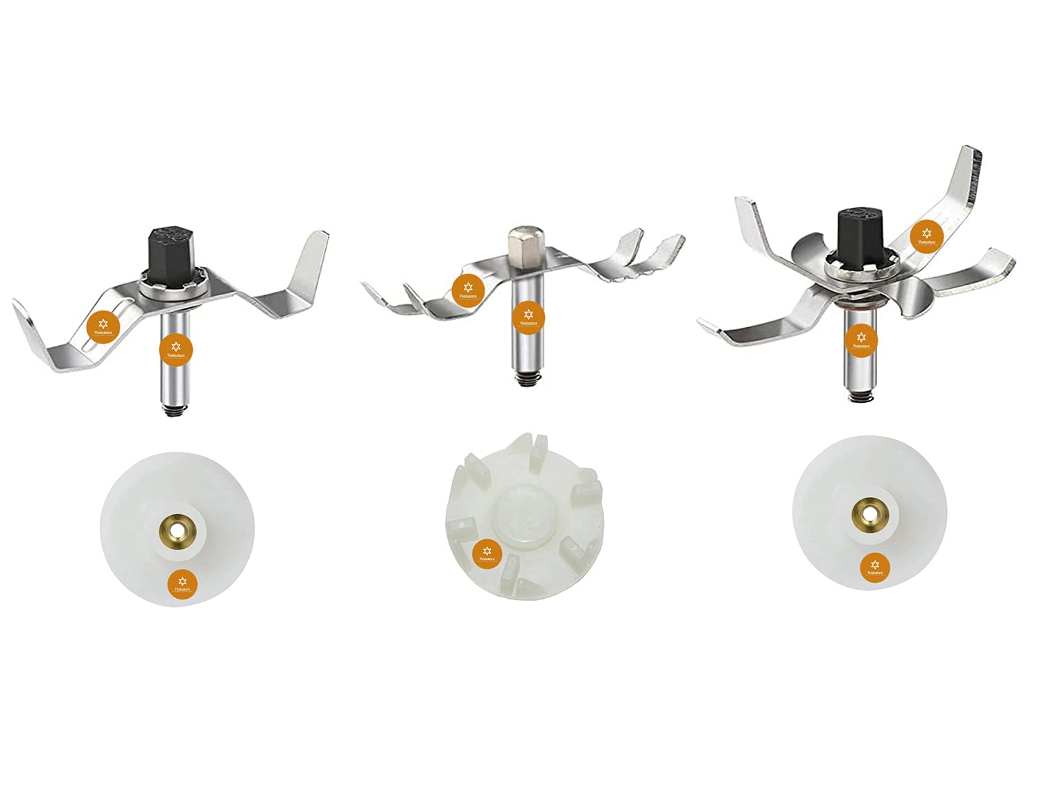 PENTASTARA®-Mixer Grinder- Mixer grinder- "Wet , DRY BLADE+ Liquidising Blade"6 FIN" + CHUTNEY JAR BLADE SET WITH COUPLER" Fits- HAVELLS, Bajaj,Pigeon, KENSTAR, USHA, Orient, INALSA, Singer, RICO, Prestige Etc-image-48