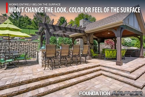 Armor SX5000 WB Natural-Look Penetrating Water-Based Silane Siloxane Concrete Sealer for Concrete, Brick, Pavers, and Natural Stone - 5 Gallon