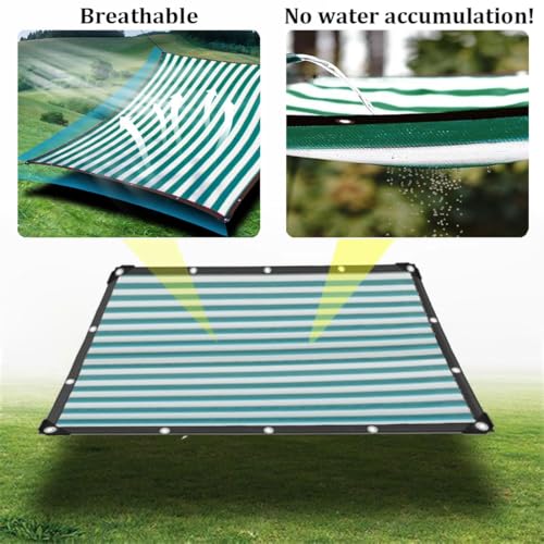 Malla de protección solar verde de 26x60 pies con ojales Garden e Fabric 7