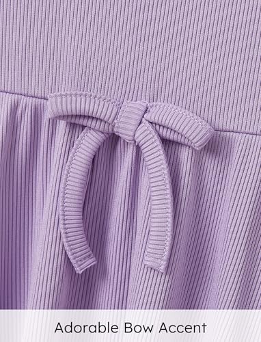 PATPAT Girls' Short Sleeve Dresses Multipack – Quick-Dry Fabric, Tie-Dye & Leopard Prints for Toddlers & Big Girls 2-10 T4