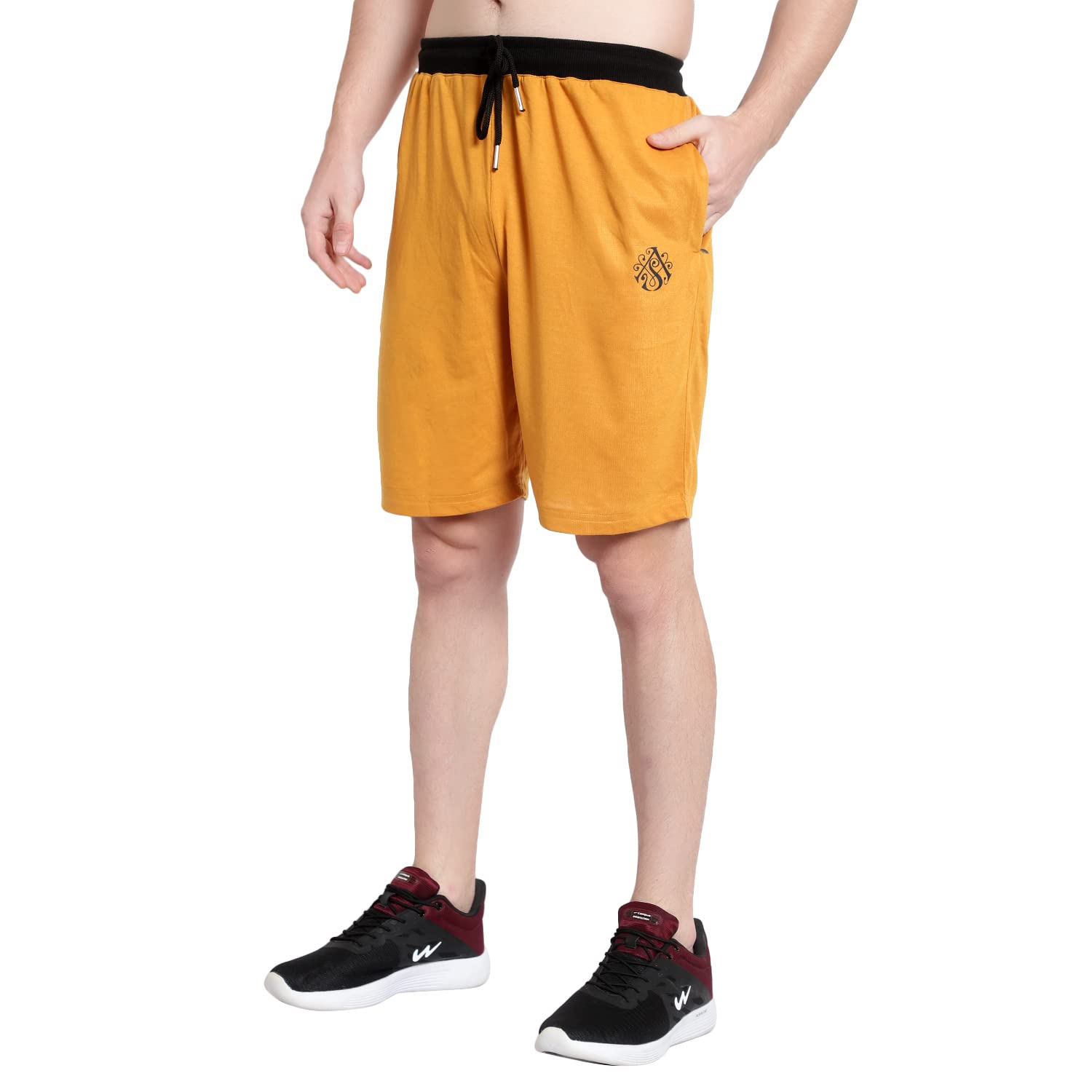 dia a dia Men Sports Shorts Mustard (Size_ XL, 34 to 38 Inches, Pack of 1)-picture-36