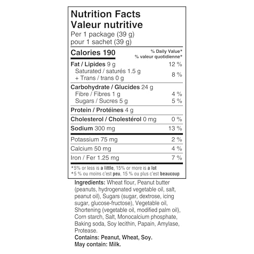 Ritz, Peanut Butter Cracker Snackwiches, 312 g (Pack of 8)