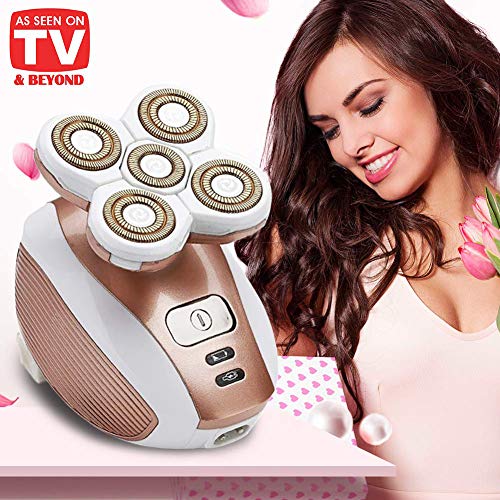 Image of Painless Electric Razor for Women, Rechargeable Waterproof Electric Shaver, Cordless Hair Remover for Legs Face Lips Bikini Body Trimmer - As Seen On TV (Upgraded)