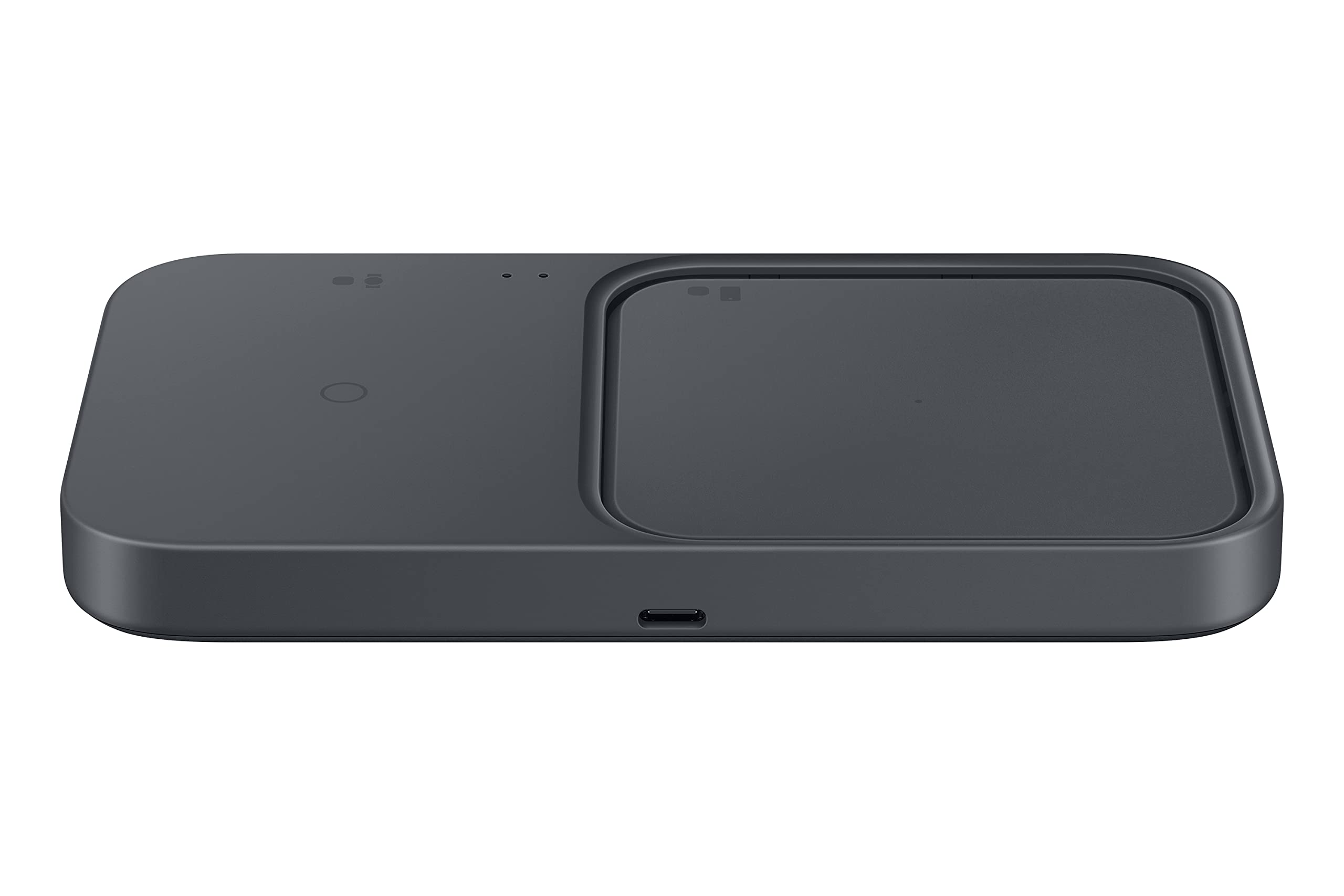 Samsung Wireless Charger Duo 15W Fast Charging 2.0 con Caricabatterie 25W, Grigio scuro