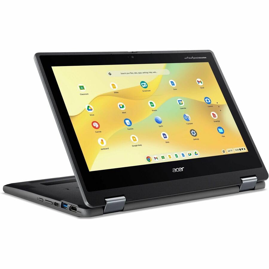 Image of Acer Chromebook Spin 511 R757T R757T-C019 11.6 inch Touchscreen Convertible 2 in 1 Chromebook - HD - 60 Hz - Intel N-Series N150-8 GB - 64 GB Flash Memory - English (US) Keyboard - Black