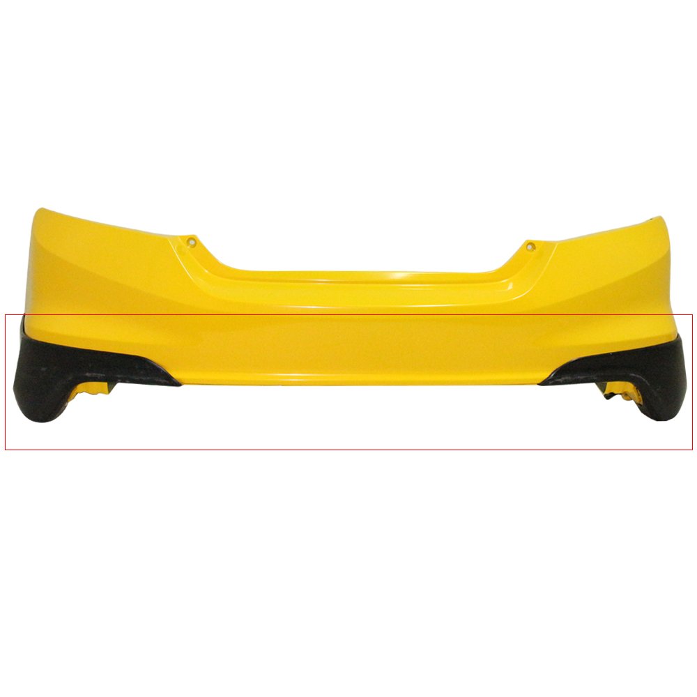 Rear Bumper Lip Compatible With 20122013 Honda Civic, HFP Style Black