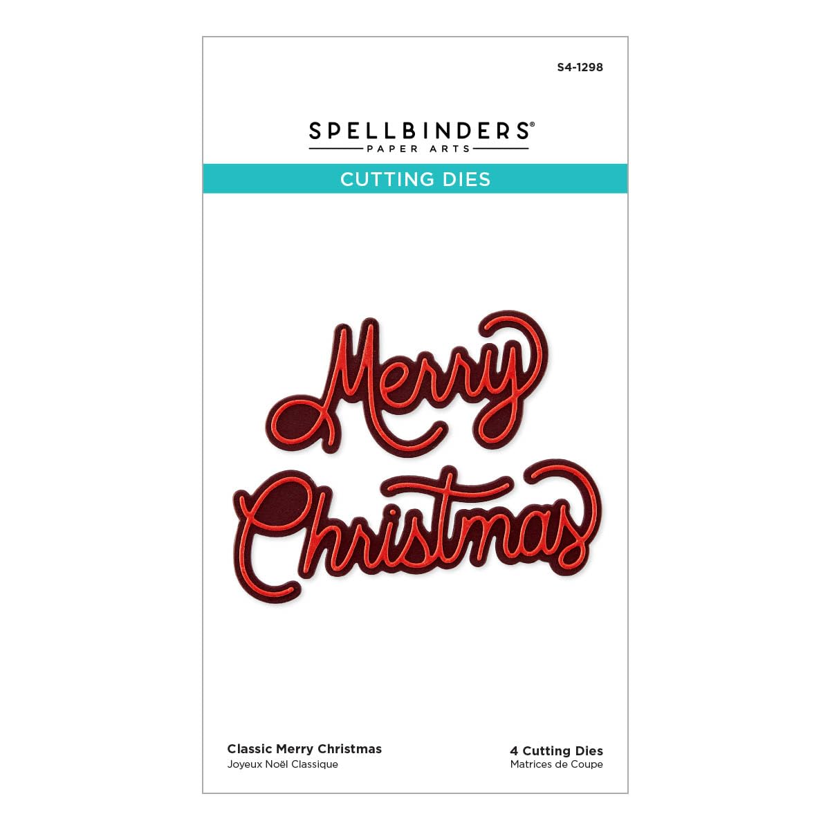 Spellbinders Classic Merry Christmas Etched Dies from The Classic Christmas Collection, METAL - Image 4