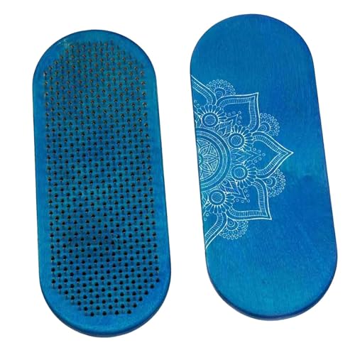 QSTDGVPW Tablero de Acupresión para Principiantes, Tablero de Madera con Clavos, Equipo de para Relajación, Meditación, Portátil, para Uso Doméstico