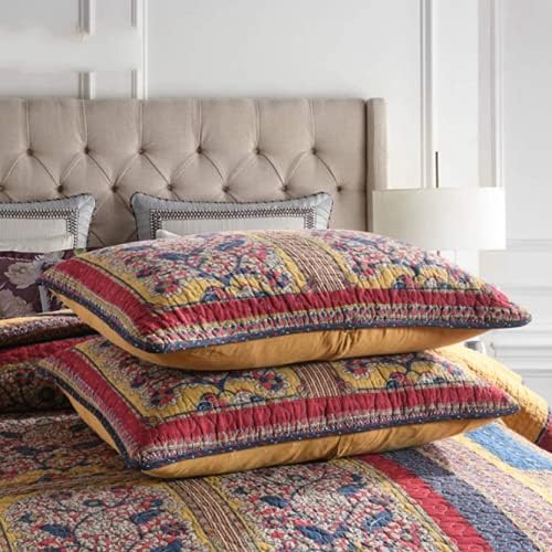 American Retro Style Three-Piece Quilt Washable Air Conditioning Quilt Dry and Breathable for Sleep Thin Fiber Quilt Lightweight Comforte