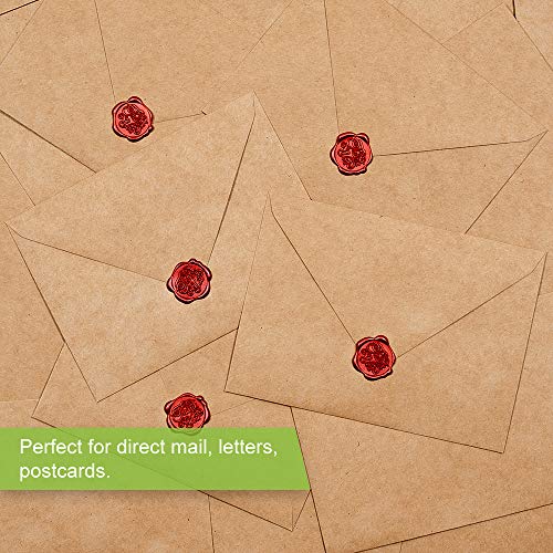 Sodaxx-50-packs-A7-Kraft-Brown-Invitation-Card-5x7-Envelopes-120gsm-Gummed-Contour-Flap-for-Weddings-Invitations-Photos-Graduation-Baby-Shower-5-14-x-7-14-Inches