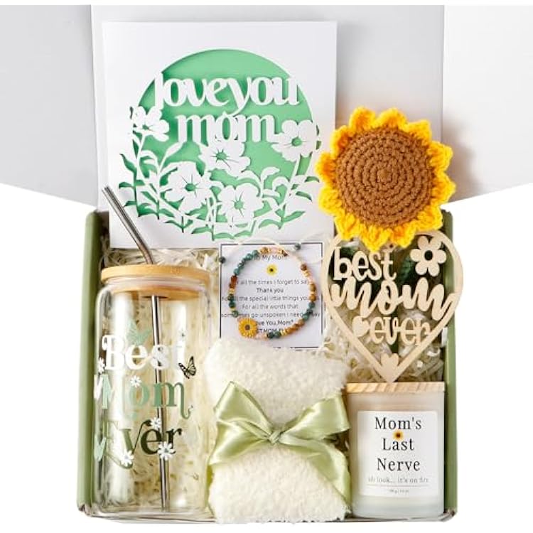 Mothers Day Gifts for Mom - Best Mom Ever Gift Set, Personalized Mum Gifts, Mama Care Package,Unique Birthday Gifts for Mom from Daughter, Son, Wife, Grandma