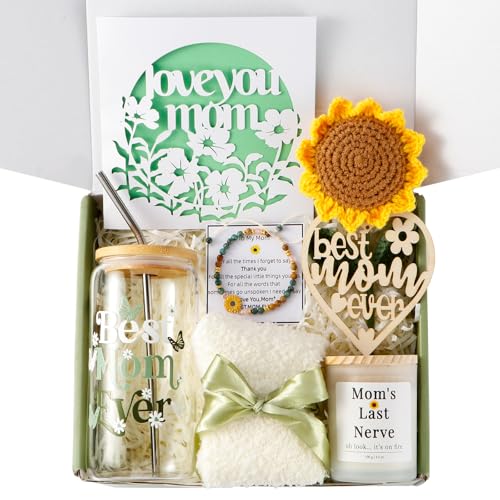Mothers Day Gifts for Mom - Best Mom Ever Gift Set Personalized Mum Gifts Mama Care Package Unique Birthday Gifts for Mom from Daughter Son Wife Grandma