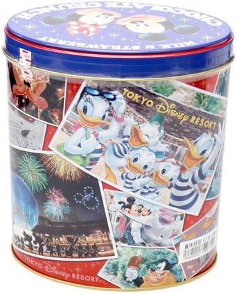 ミッキー＆フレンズ 缶入りチョコレートクランチ お菓子 ミルク＆ストロベリー 【東京ディズニーリゾート限定】
