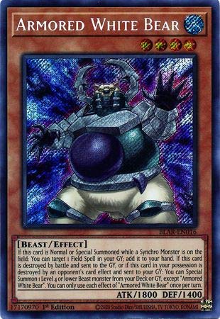 Armored White Bear - BLAR-EN016 - Secret Rare - 1st Edition | Battles of Legend Armageddon