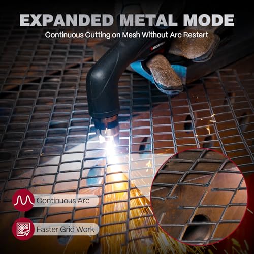 Image of ARCCAPTAIN iControl [Non-HF] Plasma Cutter CUT55 MP with APP Control, 55Amp Blowback Pilot Arc, 120V /240V, Upgraded LED Display, Expanded Metal, Rust Removal, Plasma Gouging, Pressure Detection