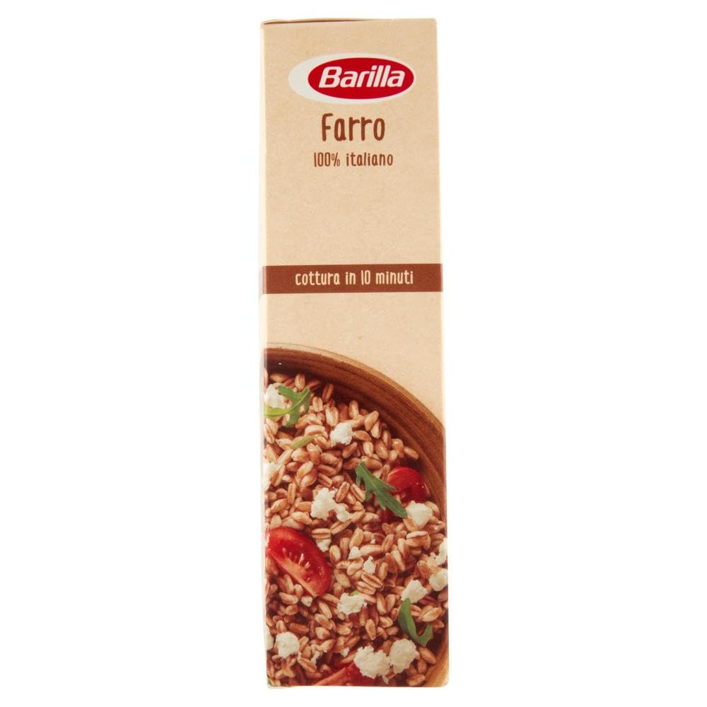 Italian Gourmet Farro cereale 100% Italiano Korn für Salate Bowls 12 x 400g | Chicchi perlati dal gusto rustico, ballaststoffreich, schnell gekocht, Gesamtnettogewicht 4,8 kg + Kostenlos Polpa 400g
