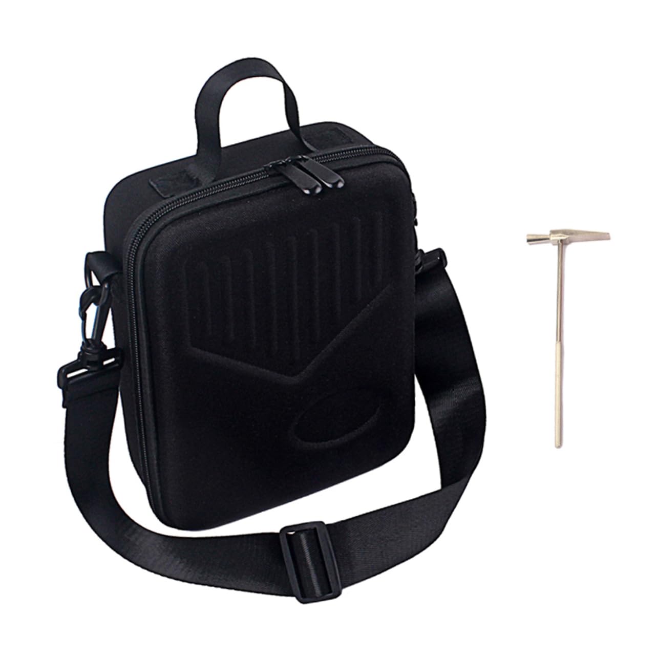 Sosoport Kalimba Storage Bag with Shoulder Strap Portable Thumb Piano Carry Case for Travel and Outdoor Performance Durable Black Design with Zipper