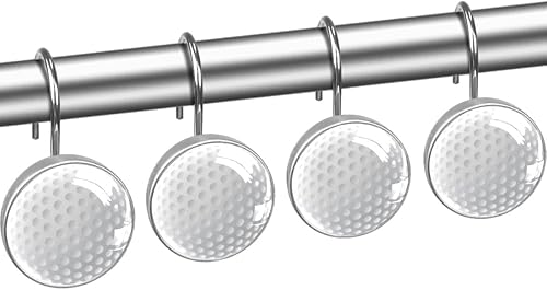 Miniatura 3 de Clound - Ganchos para cortina de ducha, 12 piezas, decoraciones de clound, acero inoxidable, decoración de baño interior