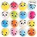 KUUQA 16 Pcs 1.57" Mini Panda Bread Bun Squishies Slow Rising Kawaii Squishy Toy Charms Mini Stress Balls Cellphone Straps Party Favors (Random Color)