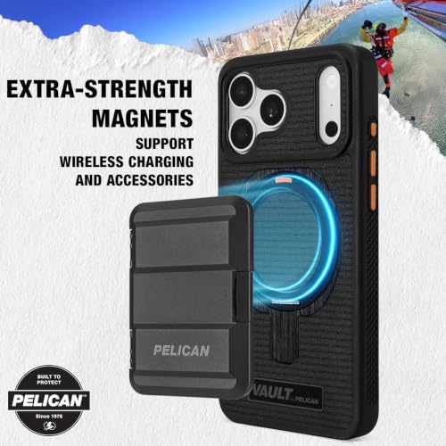 Image of Pelican Vault iPhone 18 Pro Max /17 Pro Max Case - MagSafe Phone Case -Black