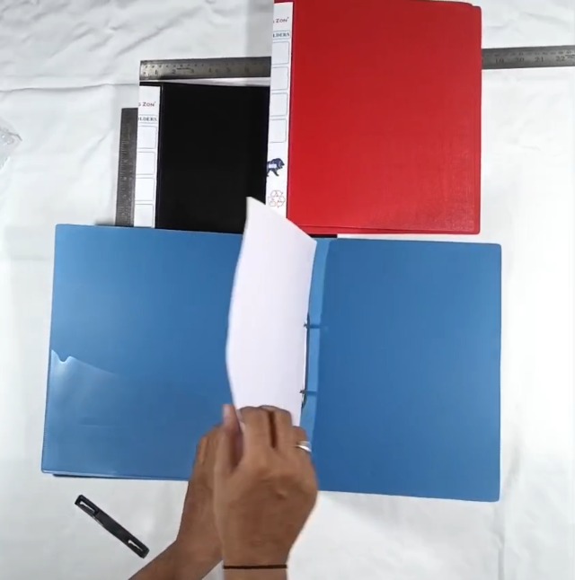Shining Zon 2D Ring Binder File A4 Size Files for Office Plastic