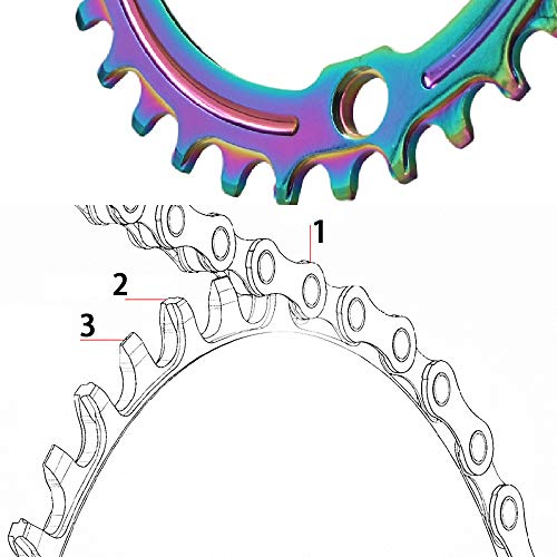 GANOPPER 32T Narrow Wide Chainring 32 Gear Teeth Single Speed Crank Set ...
