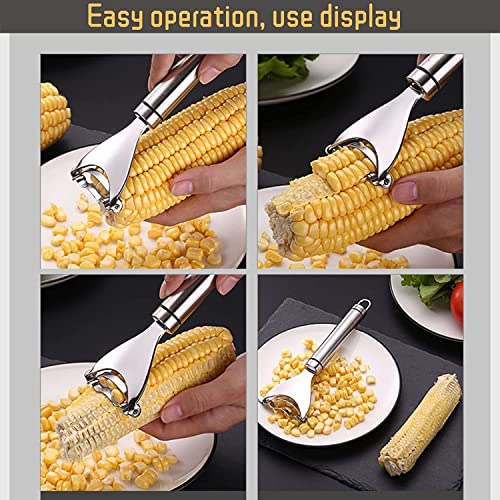 Stainless Steel Corn Planer Thresher Peeler, ​Corn Cutter Cob Stripper Tool ,Corn Peeler For Corn On The Cob, Corn On The Cob Remover Tool With Ergonomic Handle (1 Pcs) #TOP3