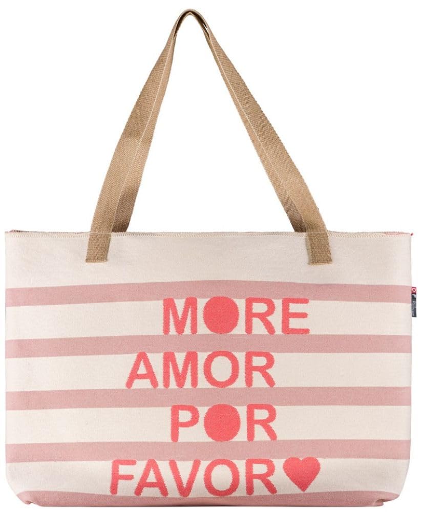 David Fussenegger Tasche Goliath 'More Amor' 65 x 40 cm Altrosa