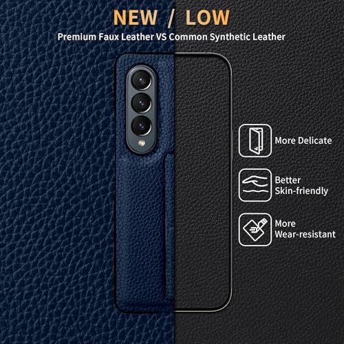 Protection Z Fold 4 fine en similicuir pour le quotidien - 7