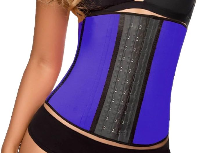Adjustable Firm Compression Waist Trainer Cincher, Blue, 4.8 Ounce