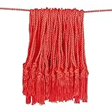 RED CHAINETTE BOOKMARK TASSEL