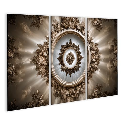 Décoration de plafond baroque de prestige avec le tableau islandburner