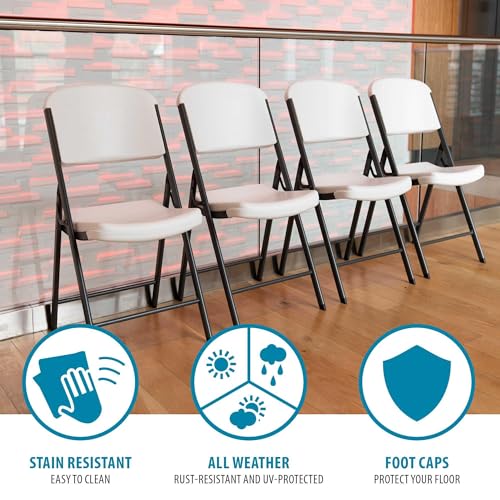 LIFETIME Commercial Grade Folding Chairs, 32 Pack, White Granite by LIFETIME - Image 5