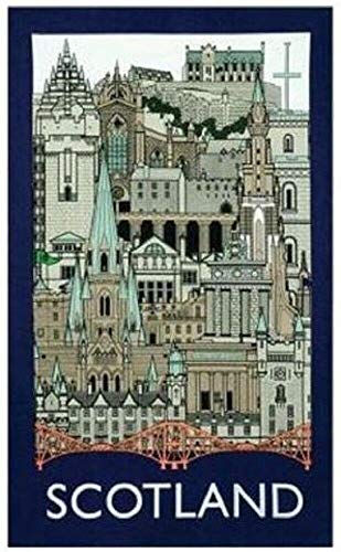 Scozia attrazioni Cityscape strofinaccio souvenir Gift Scottish Edinburgh Castle Bridge
