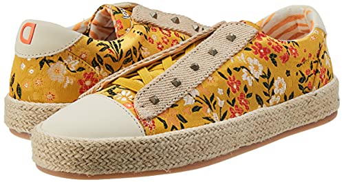 Baskets basses Desigual Baskets en toile ref 52742 Yellow - vue 9