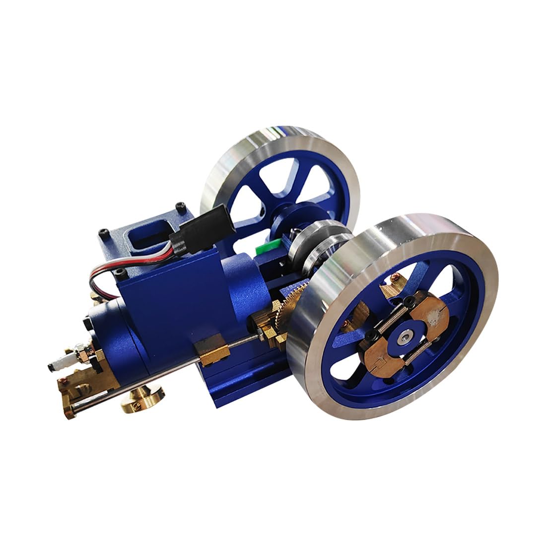 Zestaw do budowy mini silnika, silnik spalinowy, model silnika wysokoprężnego, zestaw modelarski, metalowy silnik mechaniczny, zestaw na prezent dla entuzjastów technologii, dorosłych -RTR