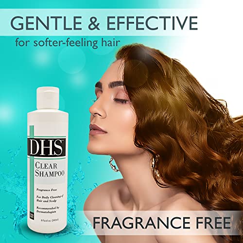 Dhs Clear Shampoo - Women’s And Men’s Shampoo For Sensitive Skin/Unscented Cleansing Shampoo Cleans Hair And Treats Dry Scalp/Irritant-Free, Paraben-Free, Fragrance-Free, And Dye-Free / 8Oz #TOP1