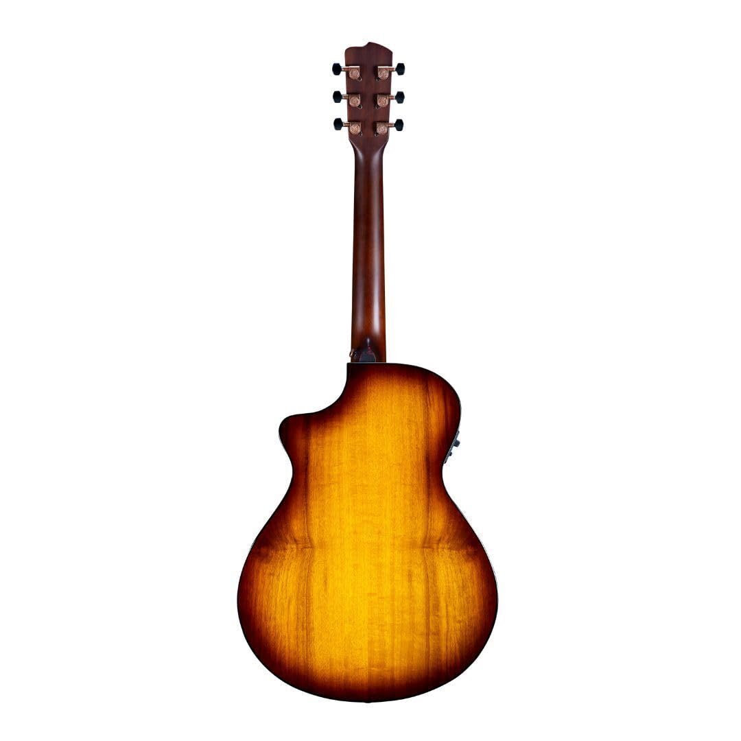 Breedlove Pursuit Exotic S Concertina Tigers Eye CE 6-String Right-Handed Acoustic Electric Guitar with Solid Myrtlewood Top and African Mahogany Neck - Image 2