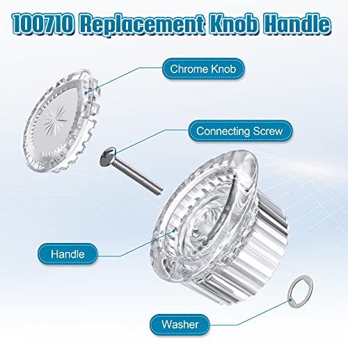 Bouton de douche de rechange compatible Moen 100710 pour stopper les poignées usées