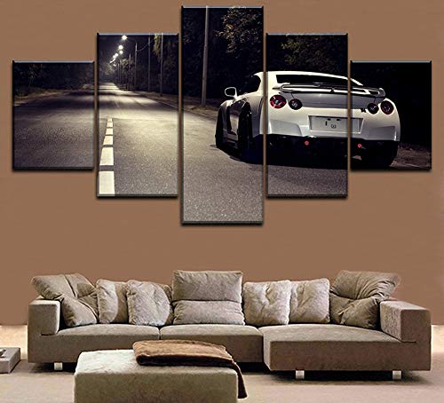 Tableau Nissan Skyline GTR 5 pièces déco maison - 3