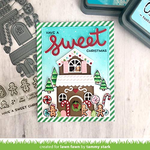 Lawn Fawn - Tiny Gingerbread, Build-a-House