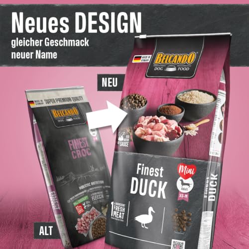 Belcando 2 x 12,5 kg Finest Duck vorher Finest Croc - Sparpaket