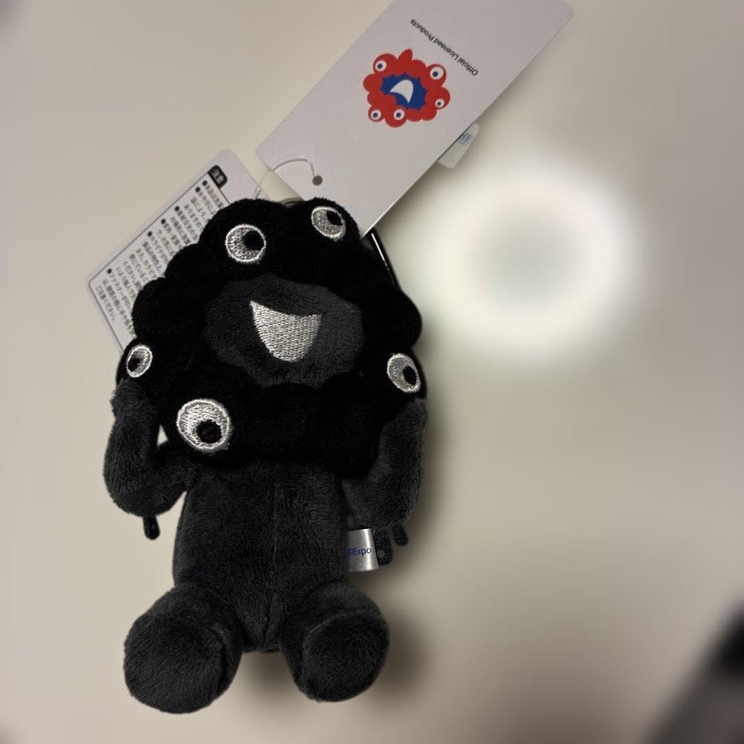 黒ミャクミャク マスコット(座り) (立ち)ぬいぐるみ 立ち＆座り】黒