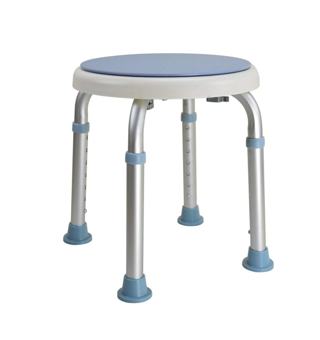 Taburete giratorio para bañera, asiento de ducha para ancianos con aleación de aluminio, taburete de baño antideslizante, reposapiés para mujeres embarazadas y silla de baño, peso de 136 kg